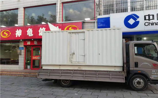 冯坡镇出租发电机施工案例